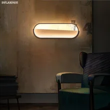 2018NEW современный минималистичный светодиодный алюминиевый Железный прикроватная лампа настенная лампа зеркало для комнаты светло-белый черный теплый белый