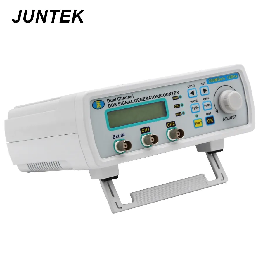 JUNTEK MHS5200A 6 МГц генератор сигналов цифровой контроль двухканальный DDS функция частота генератора сигнала метр произвольный