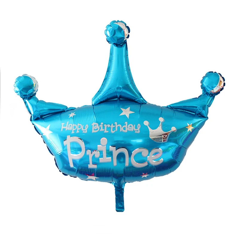 Лидер продаж, 1 шт., 82*78 см, большой розовый синий Гелиевый шар, принцесса, корона, фольги, воздушные шары для дня рождения, свадебное украшение детской вечеринки, Globos