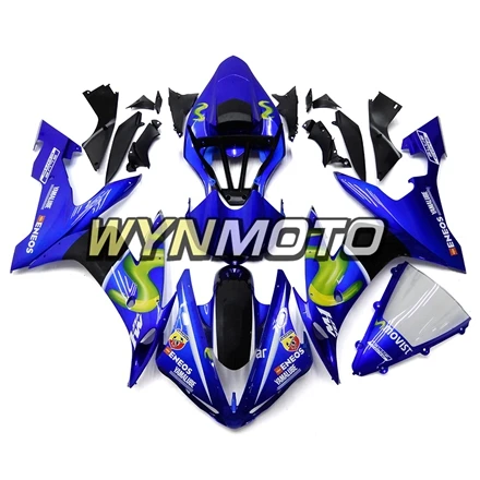 Полный комплект обтекателей для Yamaha YZF1000 R1 год 2004-2006 04 05 06 инъекций ABS пластик мотоцикл кузова синий капоты Новый