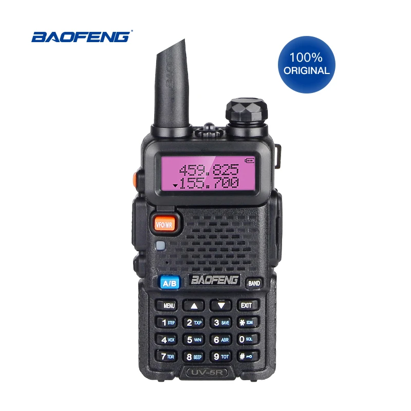 Рация Baofeng UV 5R 100% оригинал портативная рация VHF UHF двухсторонняя приемопередатчик