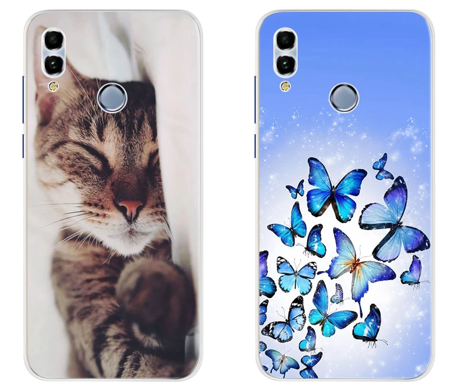 For Coque Huawei Honor 10 Lite Case 6.21 '' Soft Silicone Back Cover FOR Huawei Honor 10 Lite 10Lite Funda Cute Cover Phone Case