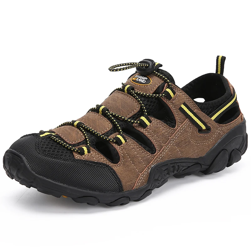 Outdoor Sandals Men Shoes Summer Beach Men Sandals Breathable Slippers Casual Shoes Flat Sandalias Antiskid Chaussure Homme
