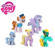 5pcs My Little Pony Toys Mini Pony PVC Action Figures Princess Rainbow Dash Twilight Sparkle Spike Pinkie Pie Dolls for Girls
