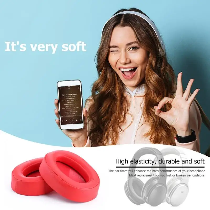 1 пара красный замена Eapads подушки наушник для sony MDR 100ABN наушников