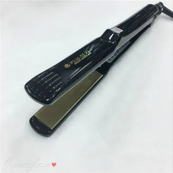 

2 in 1 hair Straightener titanium straight iron Fluffy hair black Hair straightening Volume/straight Hair splint 110v-240v