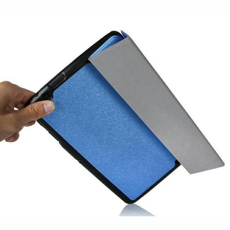 3-складной Шелковый ультра тонкий магнитный Folio Stand кожаный чехол Smart Sleeve Чехол для