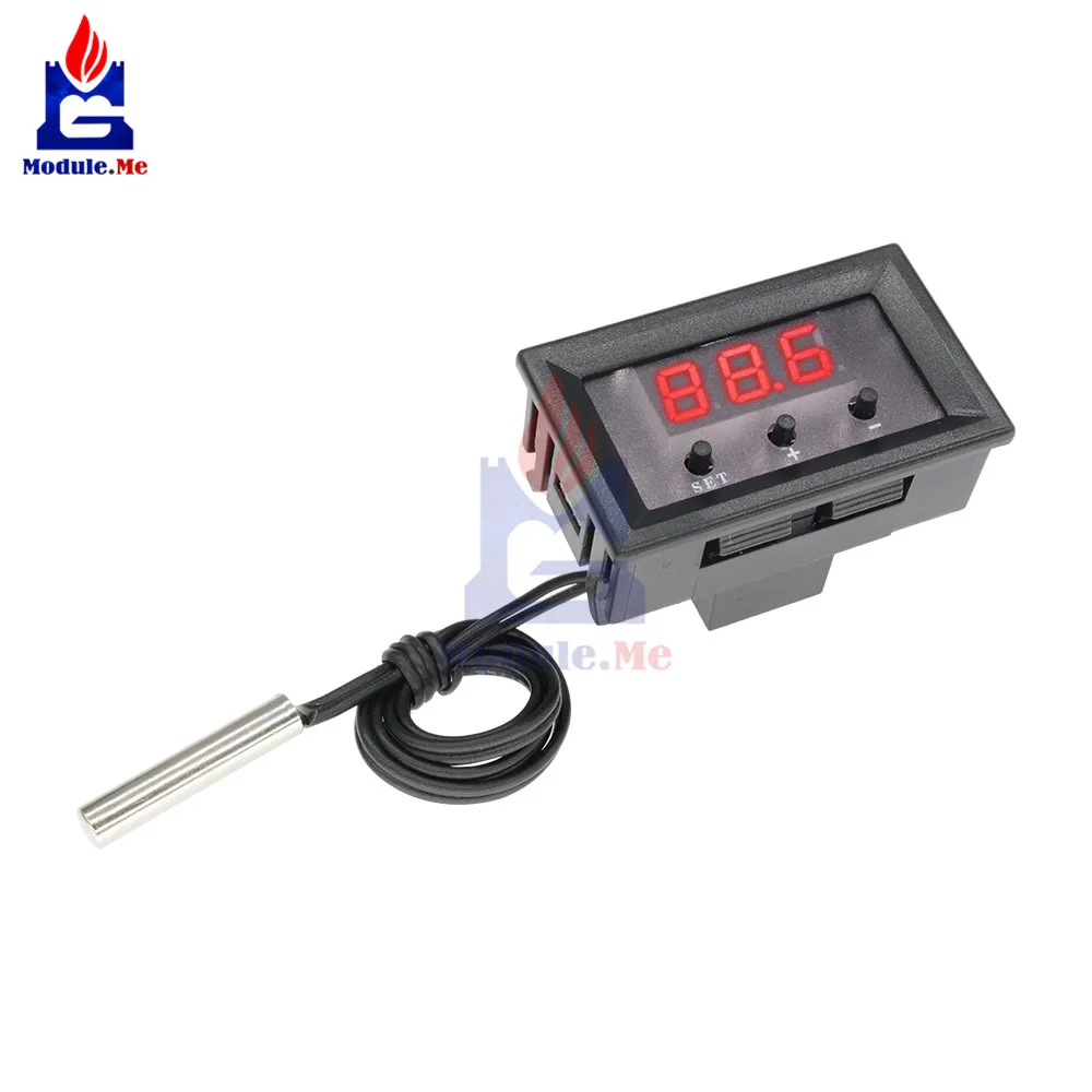 

W1209 DC 12 V Thermostat Thermometer Temperature Digital LED Display with Temperature Cable Temperature Tester