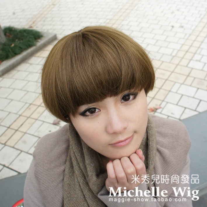 Personality Handsome Mushroom Head Short Hair Short Hair Bobo Trim