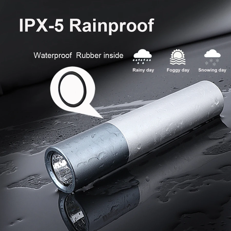Discount NEWBOLER 800LM Bicycle Flashlight T6 USB Rechargeable LED Waterproof Bright Bike Front Light Rear Tallight Set Zoomable Lantern 5
