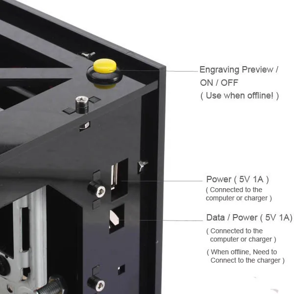 NEJE 300mW DK 8 PRO 3 High Speed Resolution USB DIY Laser Engraver Cutter Machine Printer