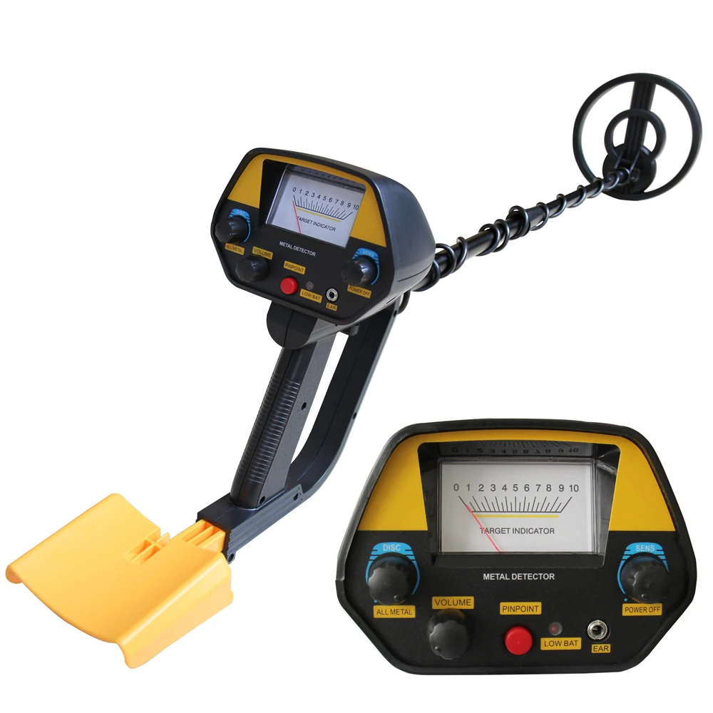 

Lightweight Metal Detector MD-4080 with Pinpoint, Adjustable DISC Function Gold detector with Waterproof Coil