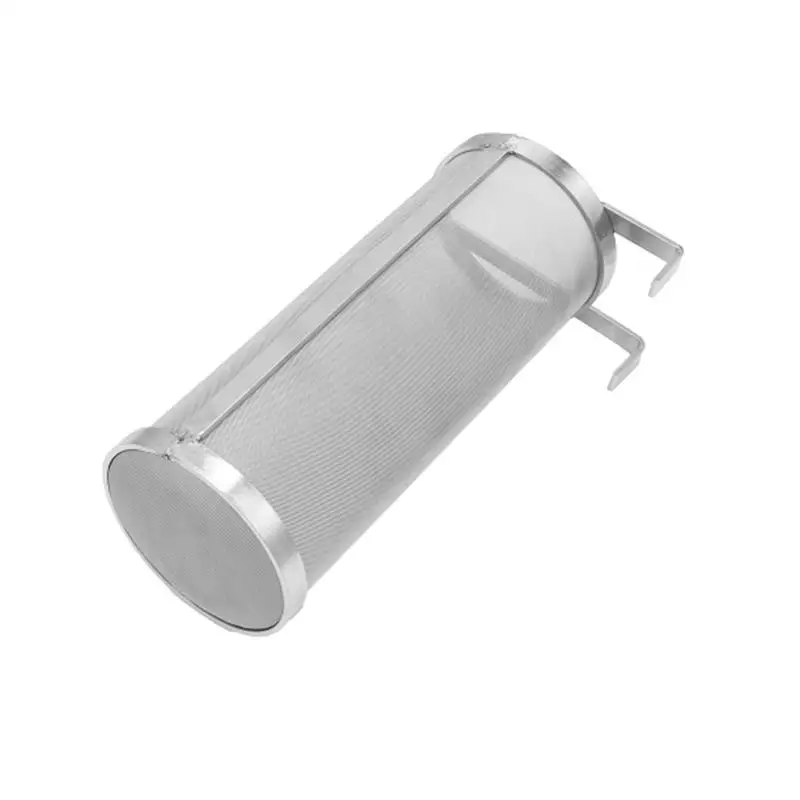 4" x 10" 304 Stainless Hop Spider Filter Strainer 300 Micron Mesh