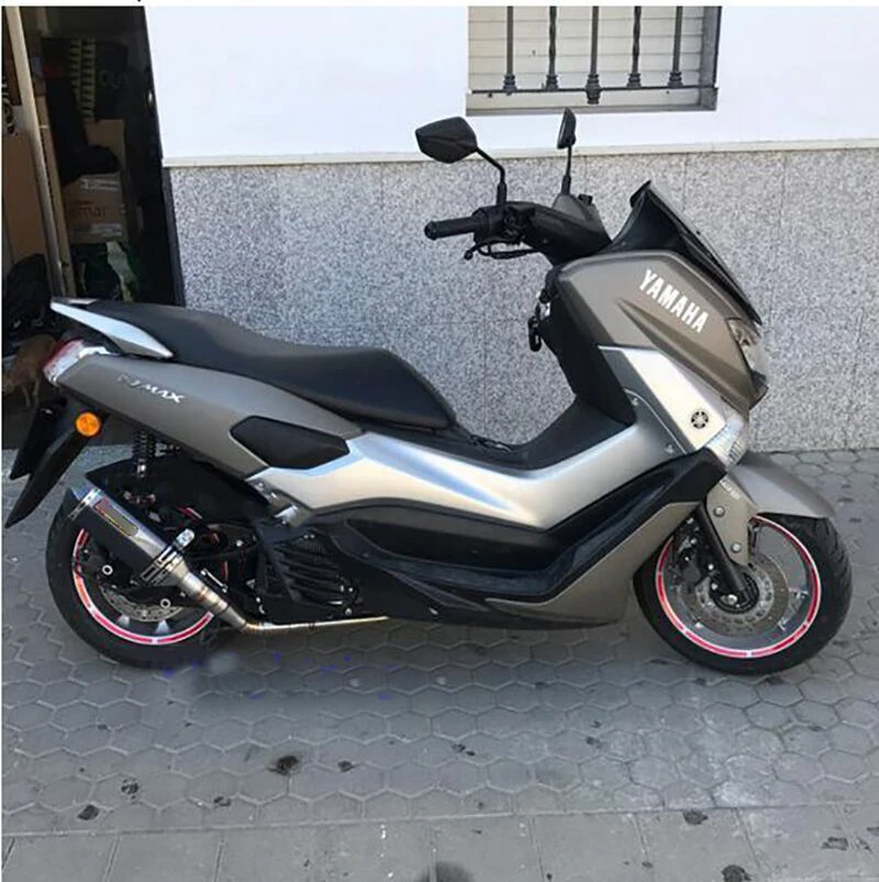 ZS MOTOS из нержавеющей стали без шнуровки выхлопная труба для мотоцикла скутера