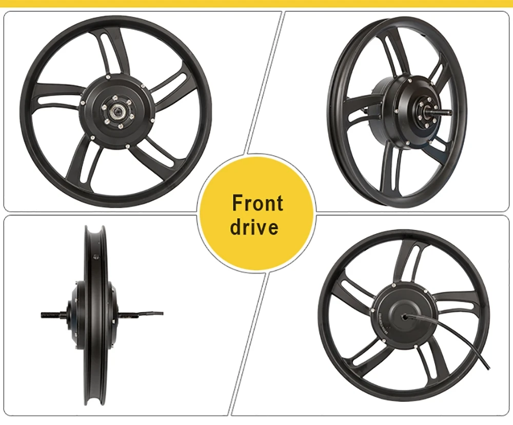 

New Cool Electric Wheel 16" Folding Bike Bicycle Wheel 36v 48v 350w Electric Motor Wheel For Bike Wheelbarrow