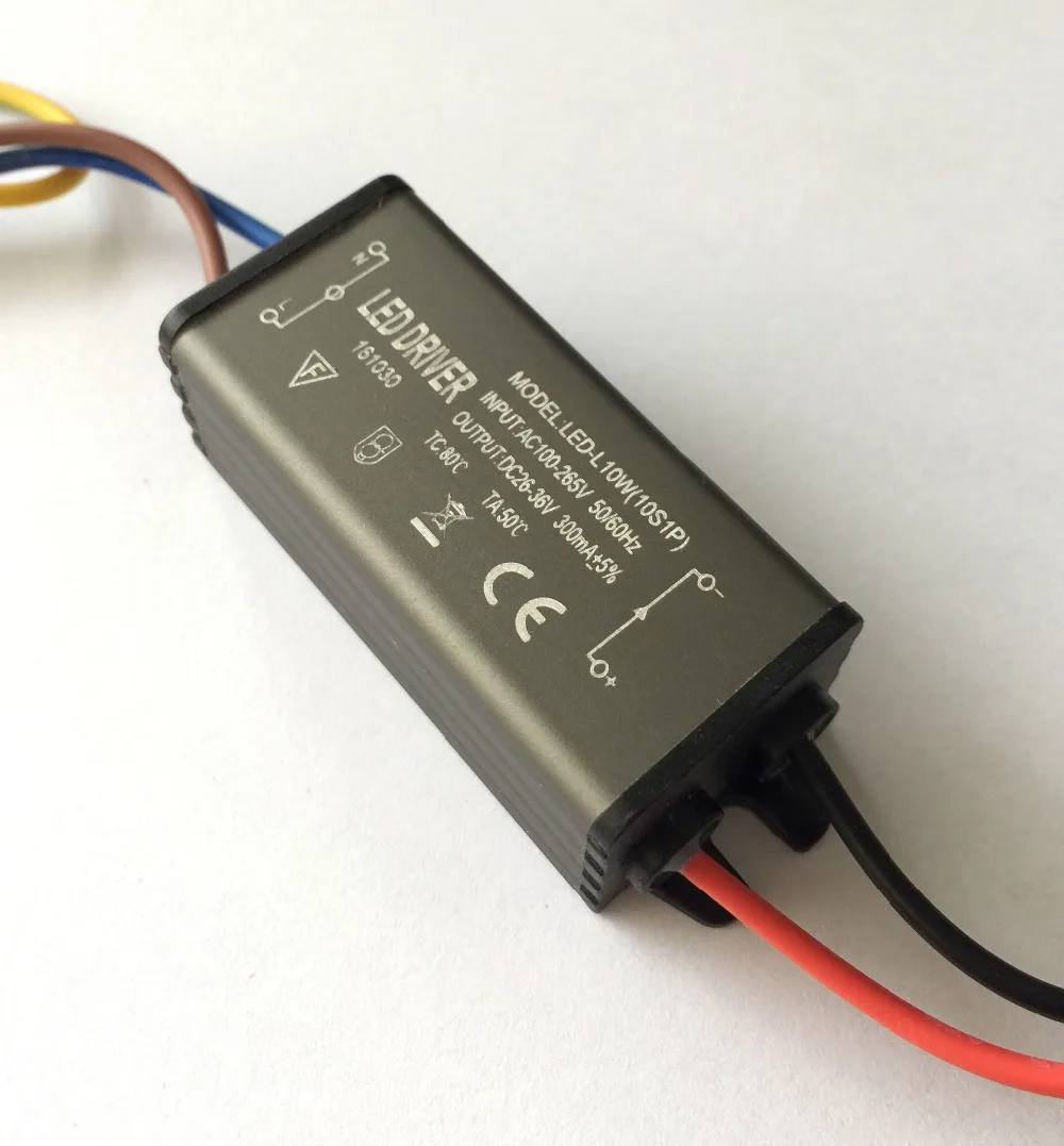 

PHISCALE 8-10W LED Driver Power Supply Waterproof IP67 Constant Current AC100-260V 300mA For 8-10W LED Bulb