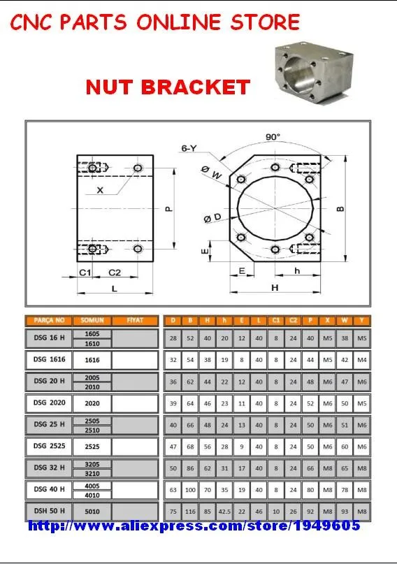 nut bracket catalogue