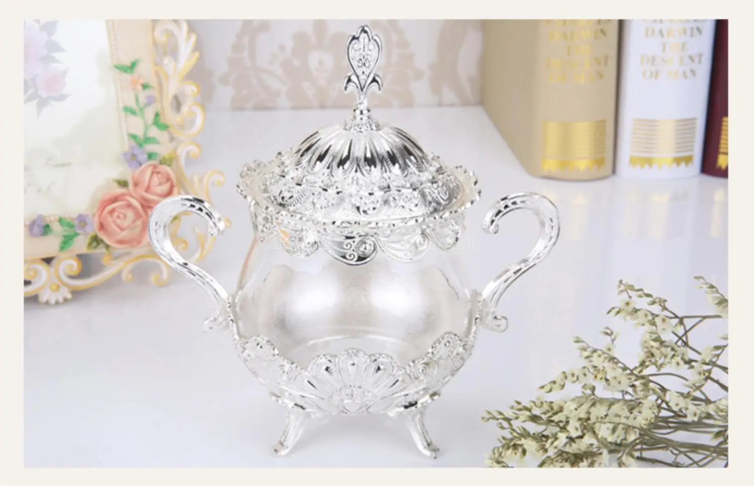 Glass kitchen utensils monosodium glutamate storage containers creative high-end set barbecue condiment pot