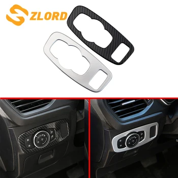 

Car Headlights Switch Frame Cover Trim Head Lamp Knob Stickers for Ford Focus 4 Sedan 2019 2020 Auto Accessories Car Styling