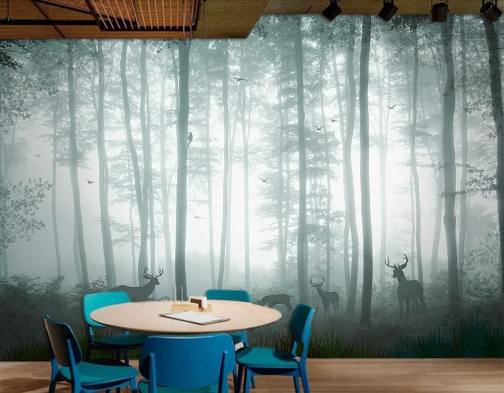 Beibehang papel де parede пользовательские фото обои 3D Фреска Фэнтези дерево олень фон стены бумаги домашний декор обои