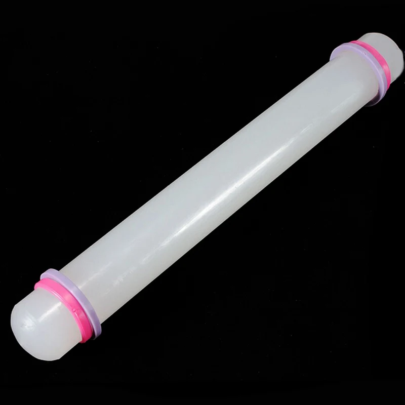 

2pcsPlastic Non Stick Rolling Pin Fondant Sugarcraft Cake Roller Decorating Craft Kitchen Accessories Crafts Baking Cooking Tool