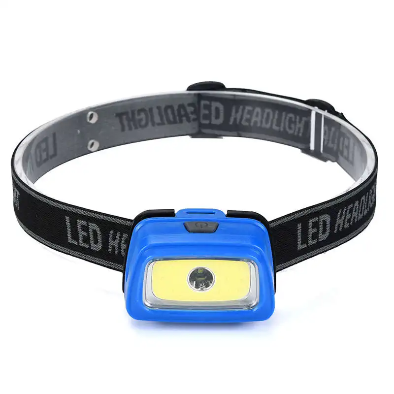 Powerful led flashlight COB LED Headlamp Mini Headlight Battery Powered Flashlight Camping Head Torch by AAA battery #3o8 (1)