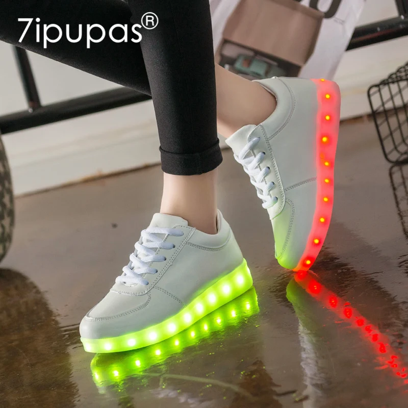 Кроссовки Детские 7ipupas светящиеся 25-44 дюйма с подсветкой на 2018 градусов для