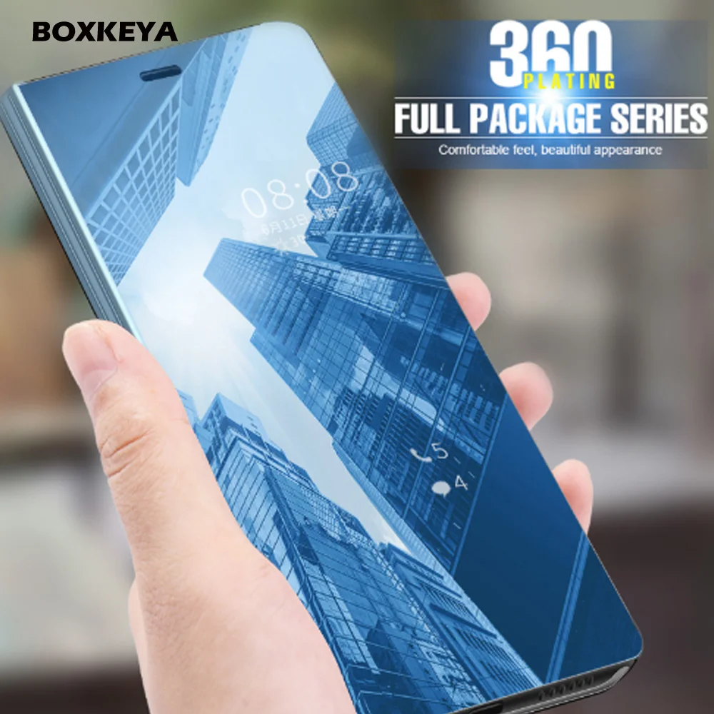 Зеркальные Чехлы для Samsung A6s A9 Star lite A6 A8 2018 J3 J4 J6 J7 J8 J2 J5 J7prime Core A750 A7 кожаный