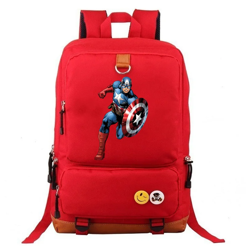 Angry Hulk, Железный человек, Капитан Америка, школьная сумка для мальчиков и девочек, женский рюкзак, подростковые школьные сумки, Холщовый мужской студенческий рюкзак - Цвет: 01