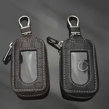 Чехол из натуральной коровьей кожи на молнии с квадратным держателем для ключей для дома и автомобиля с прозрачным окошком, кошелек для ключей, кошелек для денег, дамская сумка для ключей, ключница