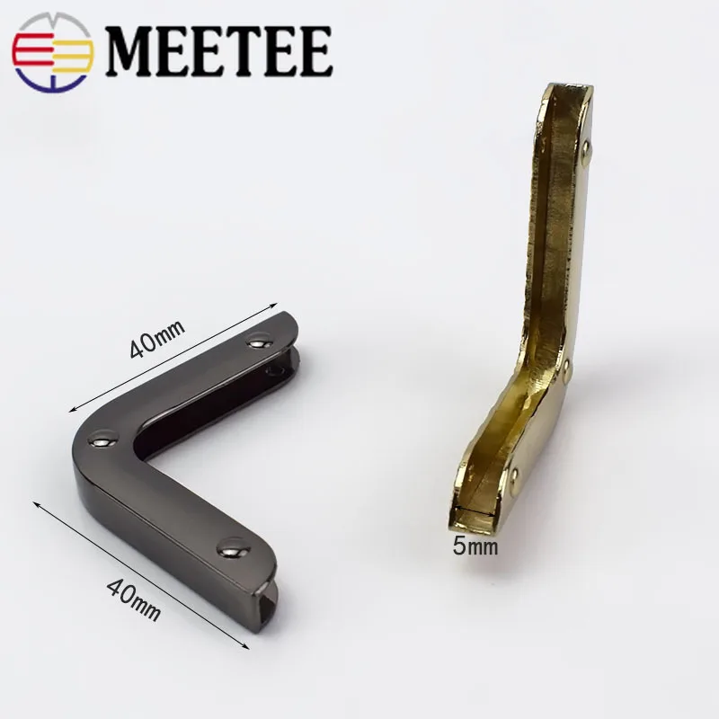Meetee 4 шт. 40 мм Угловая сумка с винтовым декором аксессуары для сумок защита кромок