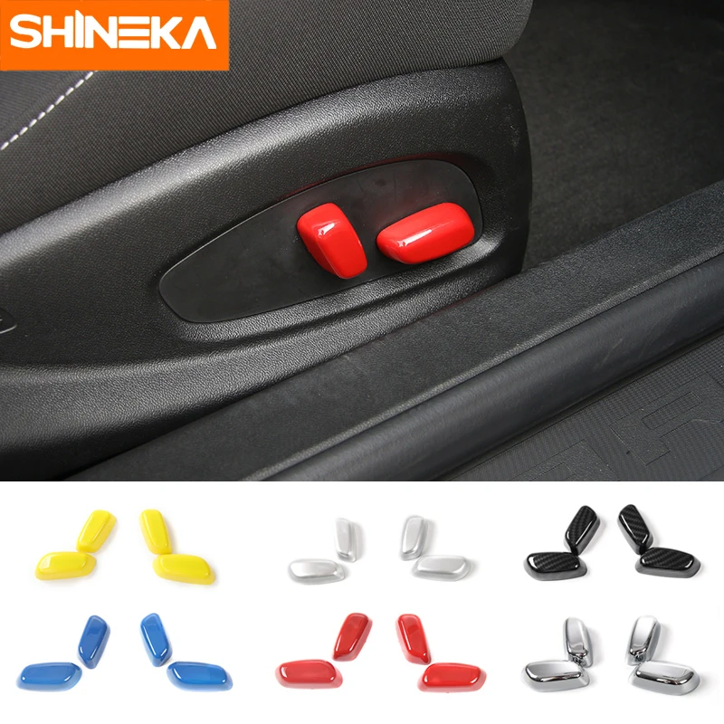 SHINEKA ABS кнопка регулировки сиденья переключатель декоративная ручка крышка планки для Chevrolet Camaro+ Автомобиль Стайлинг