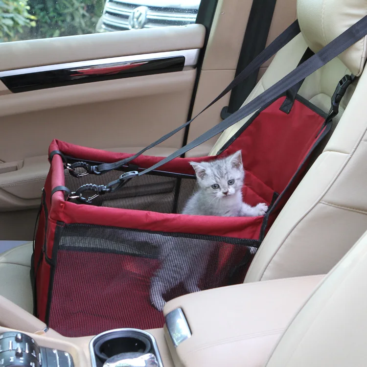 Pet Dog Carrier Car Safe Seat Pad Waterproof Dog Bag Basket For Small Puppy Cats Carrying Products pet carrier bag pet carrying bag pet cargo cover pet backpack