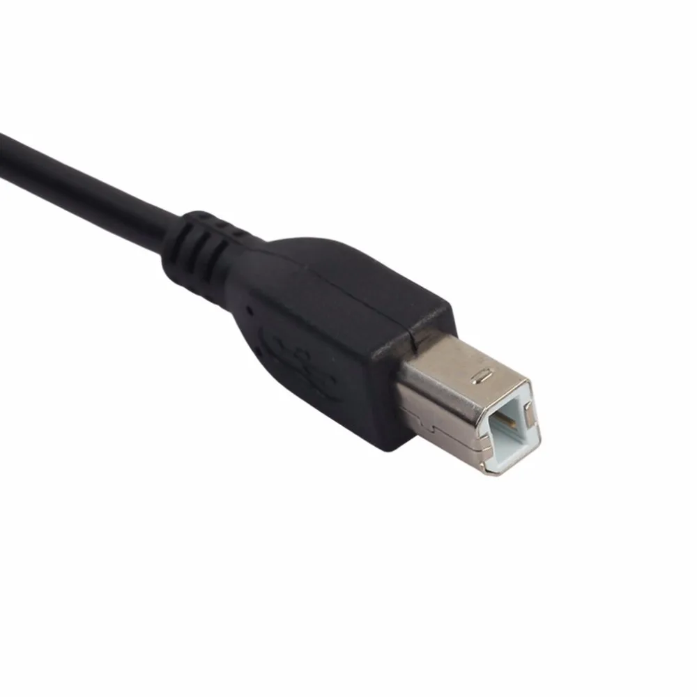 1,5 м 3 м USB 2,0 AM-TO-BM кабель для высокоскоростной передачи данных привести A в B длинный черный экранированный совместимый принтер сканеры жесткий диск стабильный