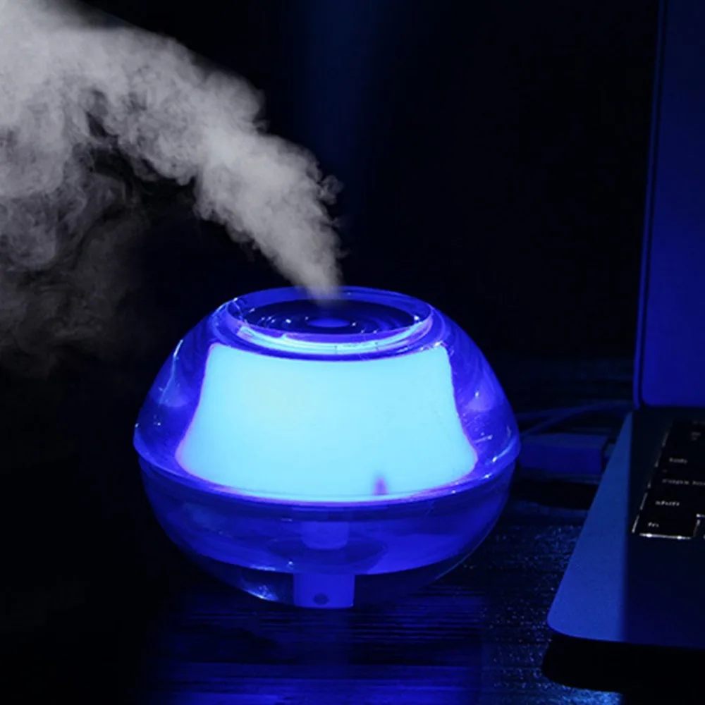 

Crystal Air Humidifier With LED Night Light Ultrasonic Humidifiers USB Home Air Fresher Atomizer Mist Maker Aroma Diffuser
