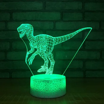 

Dinosaur Night Lamp Environmental Protection Usb Power Supply Led 3d Light Fixtures Kids Room Led Kids Lights Lamps