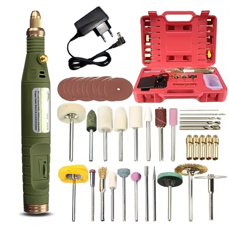 

Mini Electric Drill Tool Kit Rotary Power Tools Set Variable Speed Mini Drill 18V Cutting Carving Polishing Grinding Machine