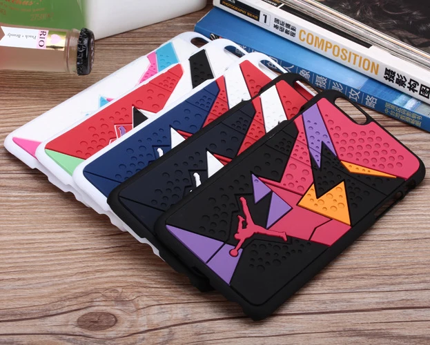 

2015 Air Jordan sneakers 4 6 7 Sole PVC Rubber Phone Cases For Apple iPhone 6 6s 6plus 6s plus jordan's Shoes Mobile Back Cover