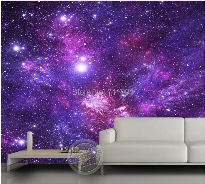 

Custom contracted wallpaper, cosmic stars used for ceiling KTV bar background wall vinyl which papel DE parede