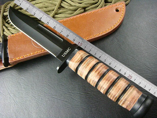 DuoClang толстые лезвия военные тактические ножи 440 Сталь высокопрочный охотничий нож с фиксированным лезвием для выживания в дикой природе