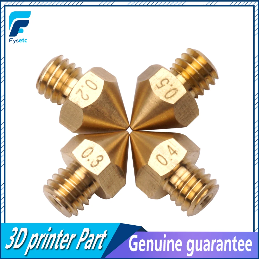 

1pc 3D printer accessories MK8 Extruder Print Head Nozzle Mixed Sizes 0.2mm 0.3mm 0.4mm 0.5mm For 3MM 175MM MK8 Prusa