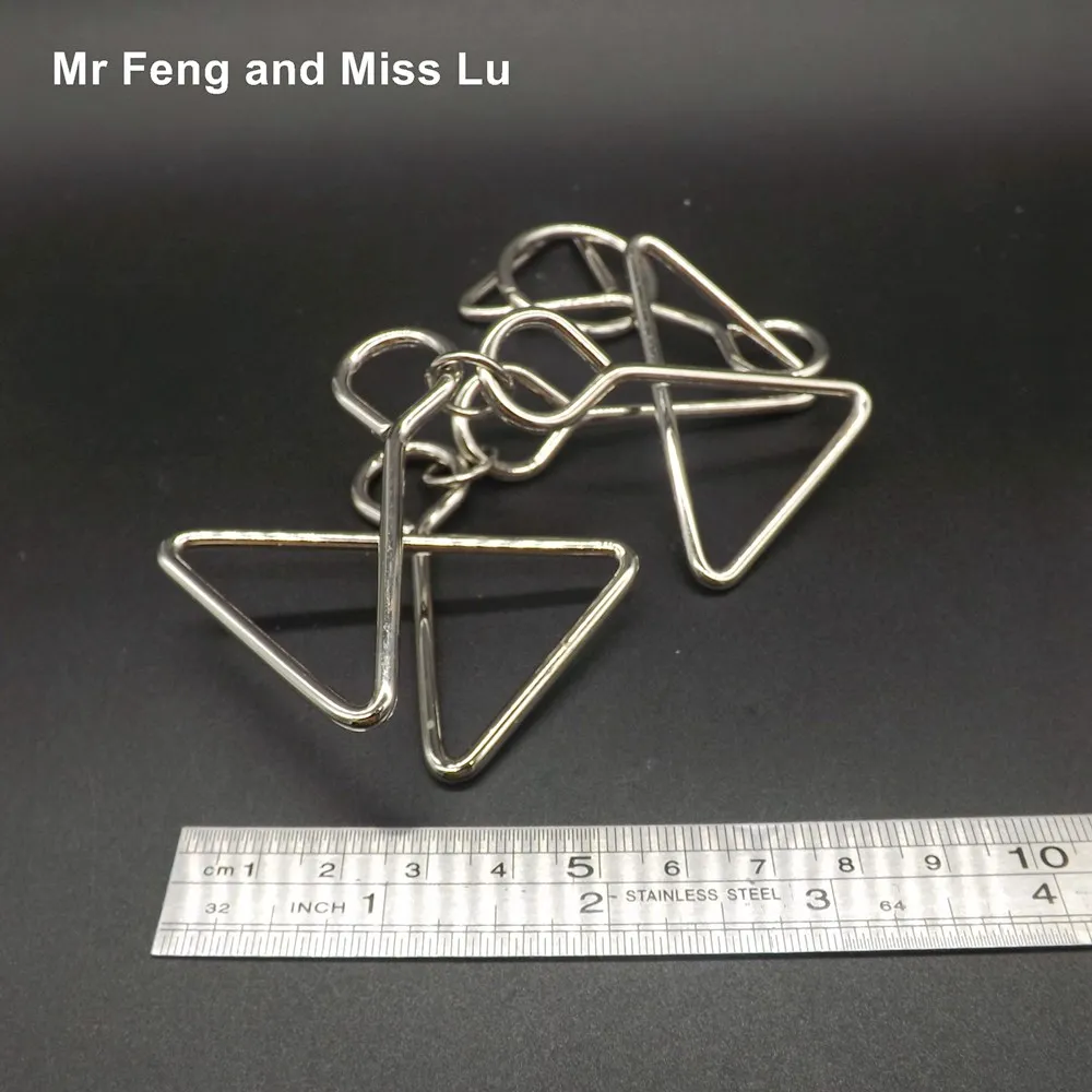 IQ Test Toys Mind Game Teaser Triangle Metal Wire Puzzles для взрослых|puzzl|adult maskpuzzle inlay |