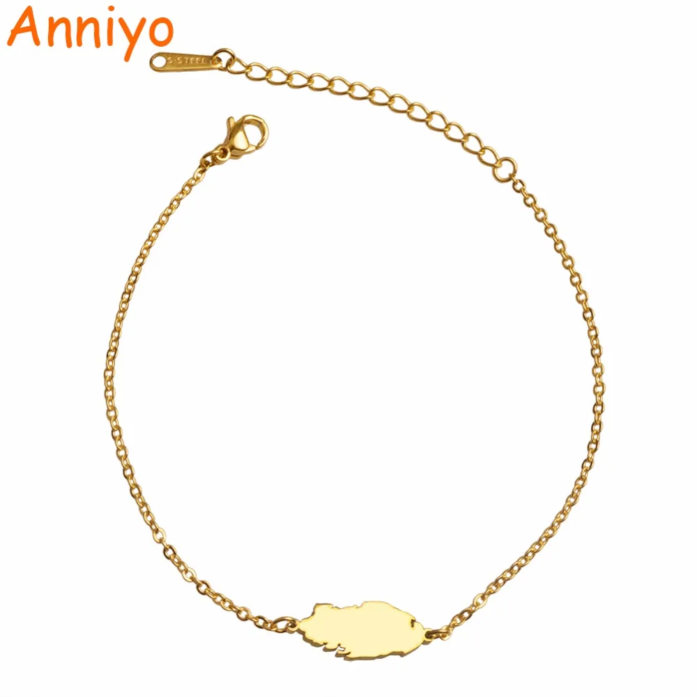 Buy Anniyo 18cm + 3cm / Qatar Map Chain Bracelet for