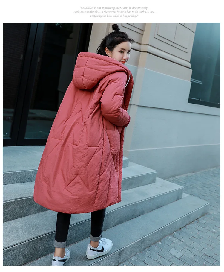 Winter Woman Coats 2019 Down Cotton Clothing Medium Long Section Winter Jacket Women Stylish Elegant Bf Bread Cotton Clothing (24)