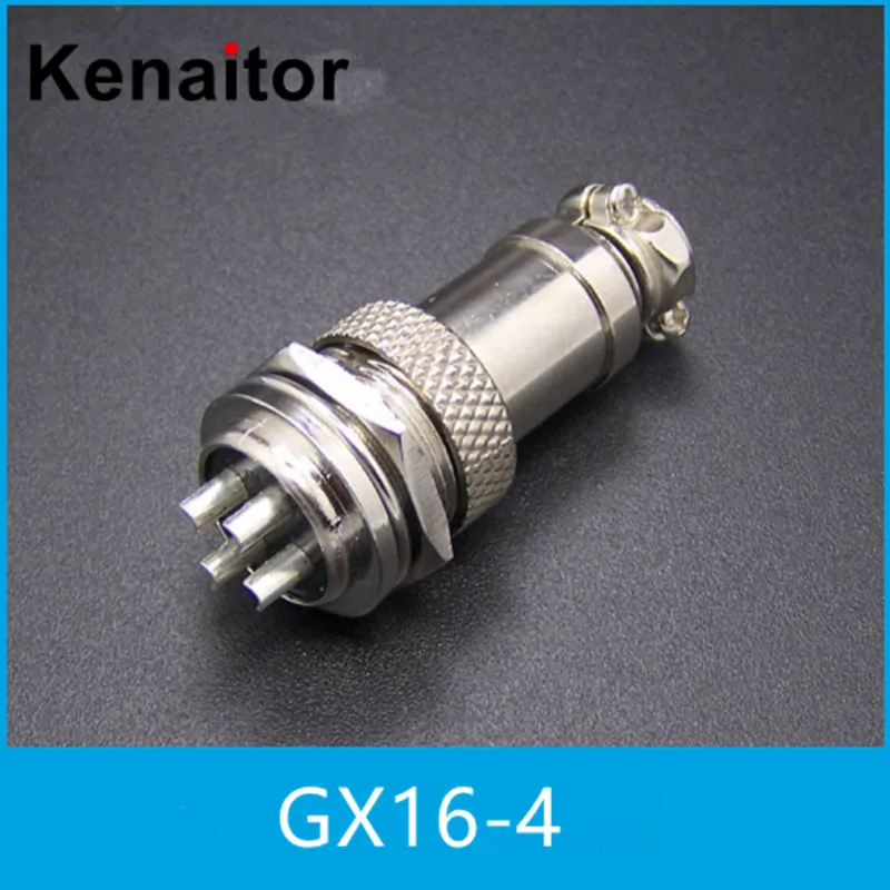 

GX16 4 Pin Male & Female 1pairs(2pcs) Wire Panel Connector GX16 Circular Connector Aviation Socket Plug Free Shipping