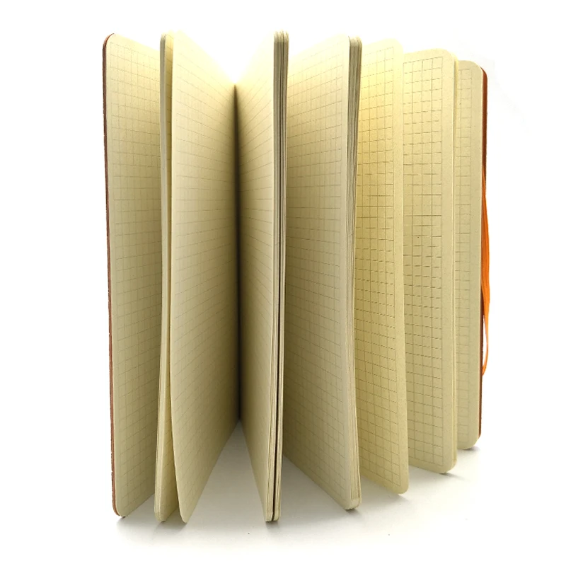 А5 блокнот из пробкового дерева, записная книжка в клетку, винтажный журнал-дневник Phellem, планировщик, записная книжка из крафт-бумаги с эластичной застежкой