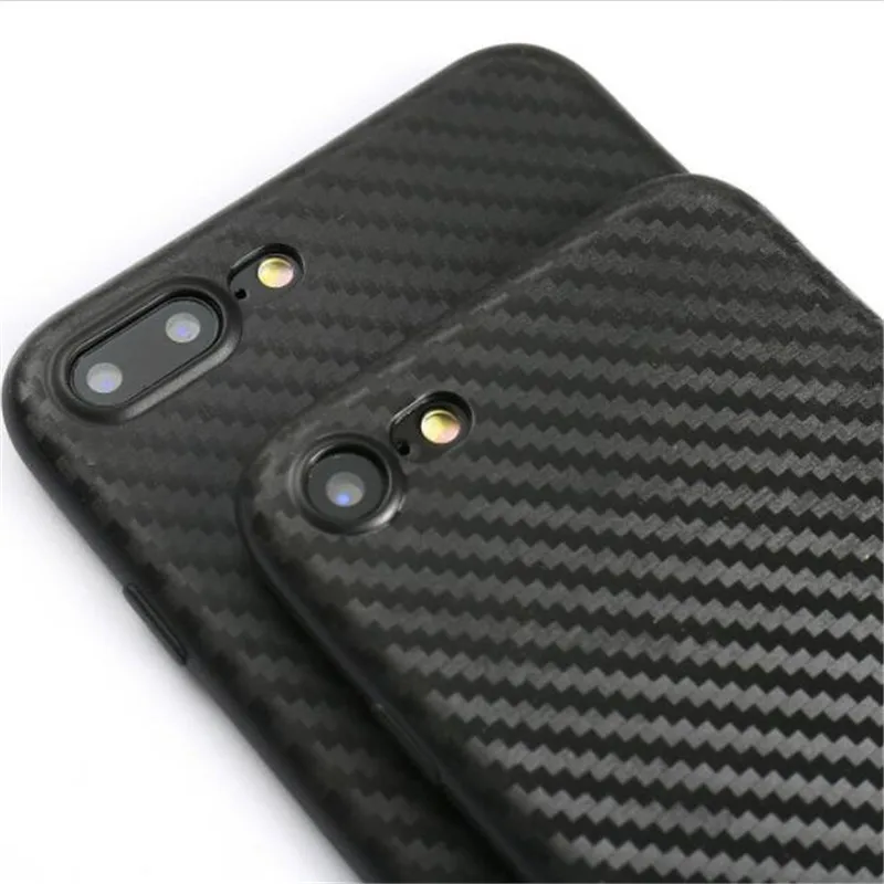 UVR Luxury Carbon Fiber Ultra thin TPU Phone Case For iphone X 6s 7 8
