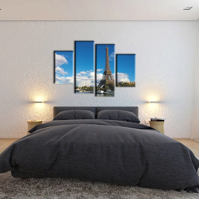 muti panel paris effel tower scenery canvas prints picture modern living room bedroom wall art large - Modern Bedroom Wall Art muti panel paris effel tower scenery canvas prints picture modern living room bedroom wall art large - Modern Bedroom Wall Art