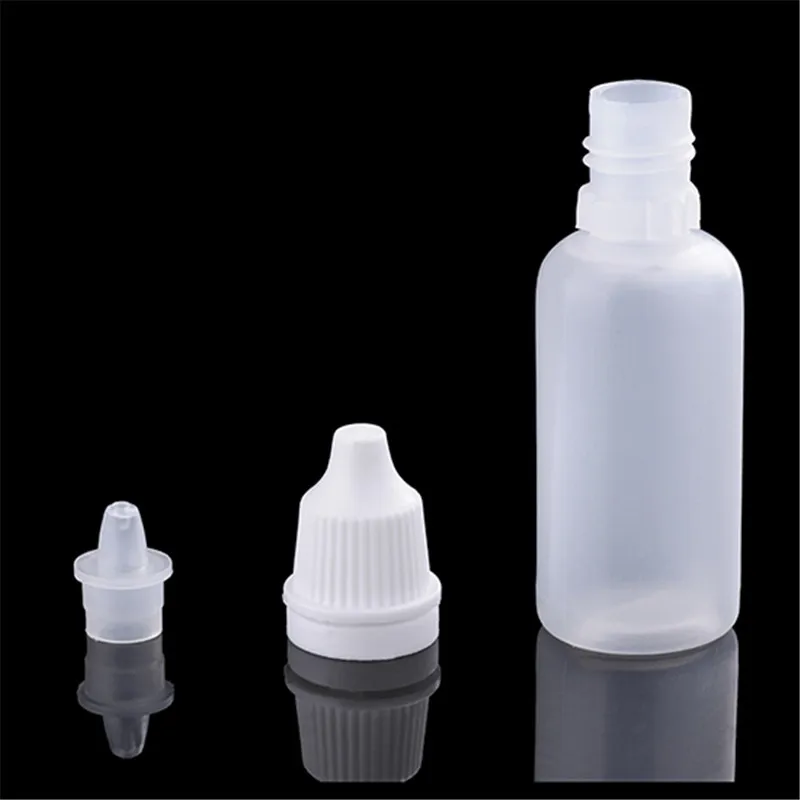 

1pc 5ml/10ml/15ml/20ml/30ml/50ml/100ml Wholesale White Plastic Dropper Bottles Liquids Eye Drops Bottle for Most Liquid