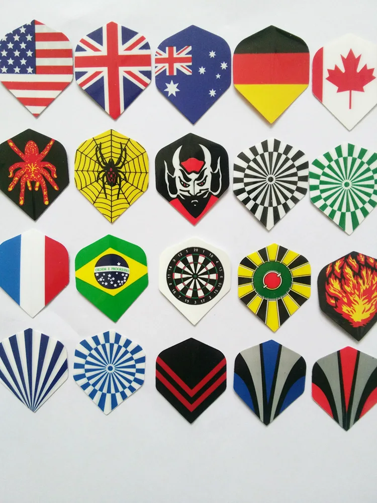 100pcs Cool Standard Dart Flights Nice Darts Flight Outdoor
